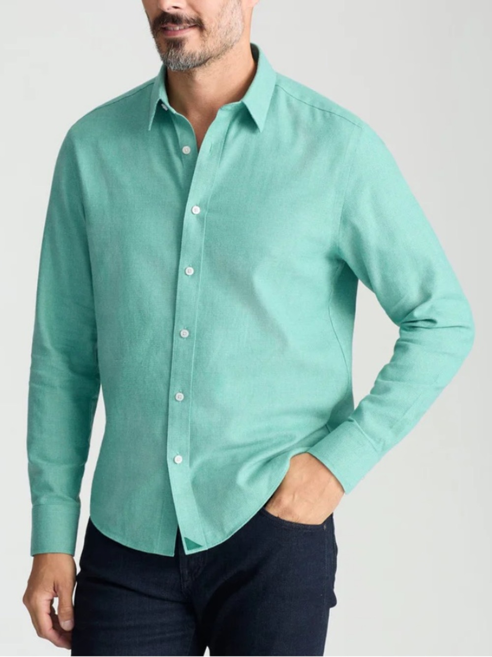 UNTUCKit Veneto Feldspar Wrinkle Free Shirt in Light Green sz XL